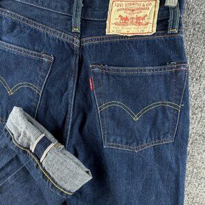 Levis 702 LVC Jeans Selvedge Big E Denim Jeans Dark Wash All Cotton ACTL 26X32